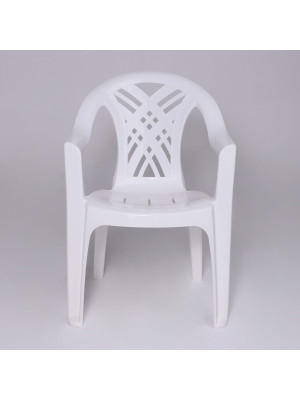Стул садовый Стандарт Пластик Групп №6 "Престиж-2" белый спереди