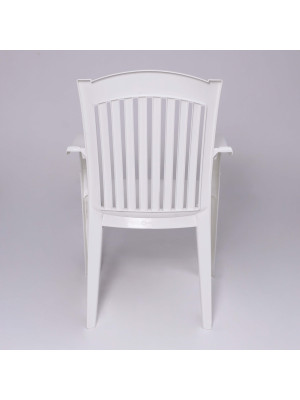 Стул садовый Стандарт Пластик Групп №7 "Премиум-1" белый сзади
