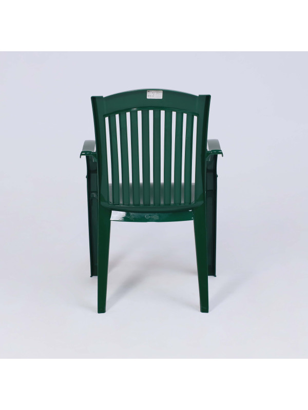 Стул садовый Стандарт Пластик Групп №7 "Премиум-1" темно-зеленый сзади
