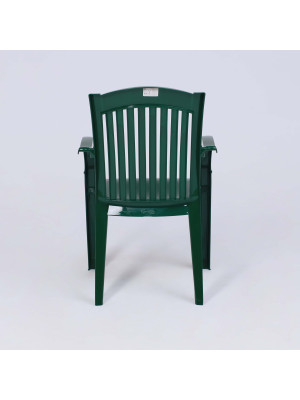 Стул садовый Стандарт Пластик Групп №7 "Премиум-1" темно-зеленый сзади