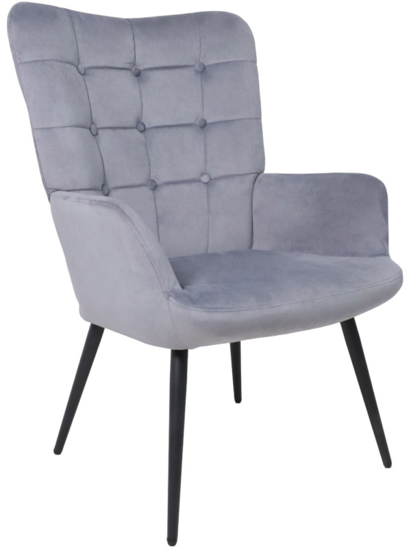 Кресло AksHome Oda серый/черный