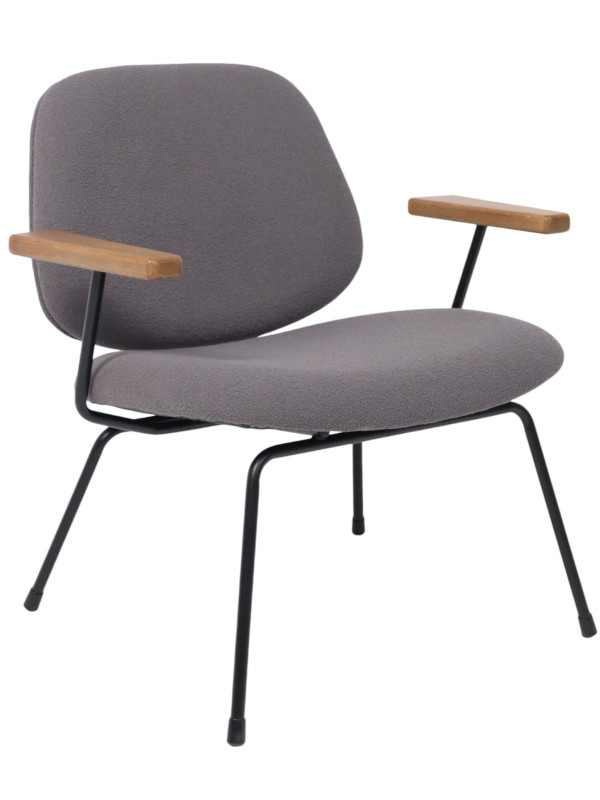 Кресло AksHome Rudo серый/черный