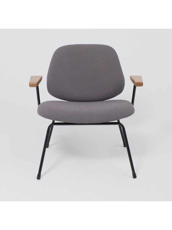 Кресло AksHome Rudo серый/черный спереди