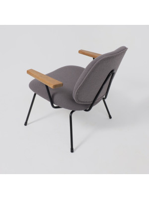 Кресло AksHome Rudo серый/черный сверху