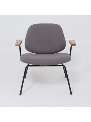 Кресло AksHome Rudo серый/черный спереди