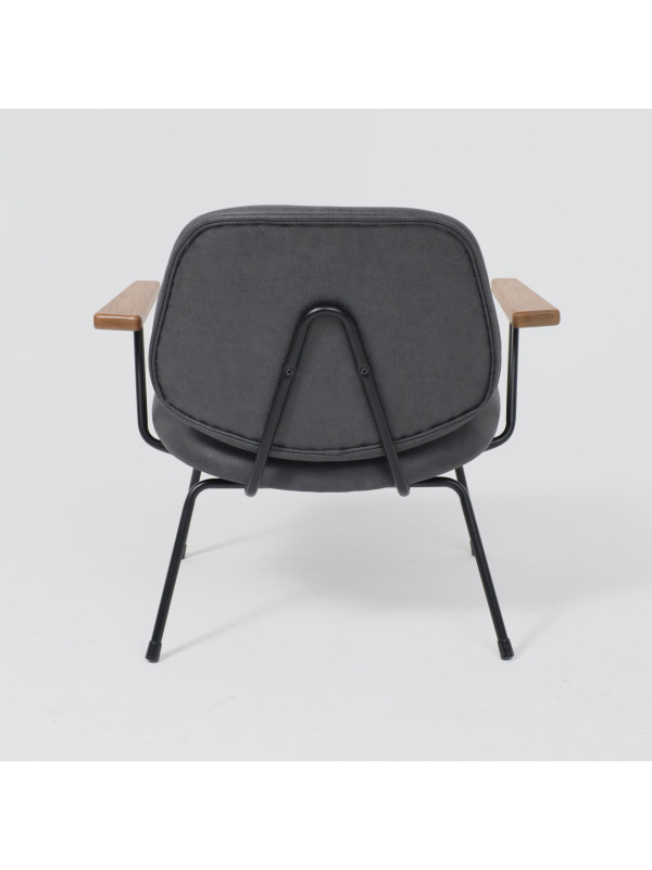 Кресло AksHome Rudo черный сзади