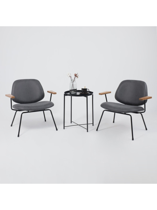 Кресло AksHome Rudo черный в интерьере