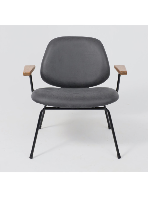 Кресло AksHome Rudo черный спереди