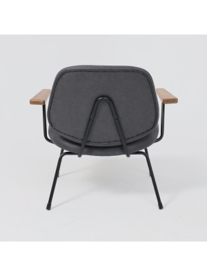 Кресло AksHome Rudo черный сзади