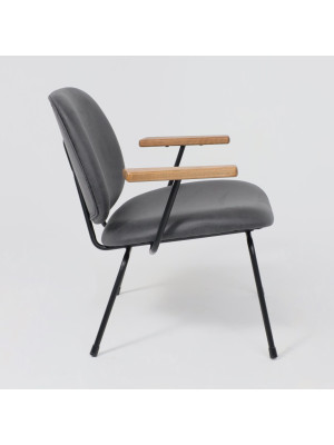 Кресло AksHome Rudo черный сбоку