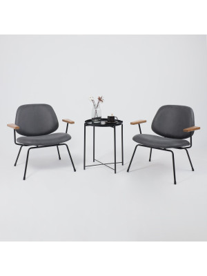 Кресло AksHome Rudo черный в интерьере