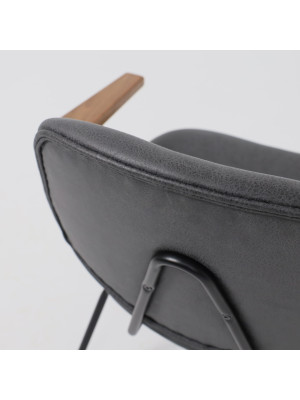 Кресло AksHome Rudo черный вблизи