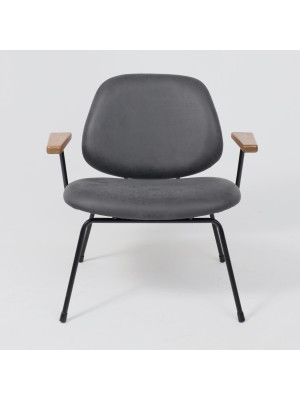 Кресло AksHome Rudo черный спереди