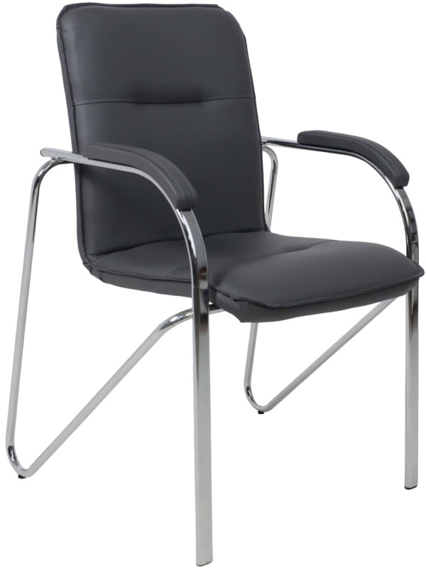 Стул офисный AksHome Samba Aks-1 серый/хром