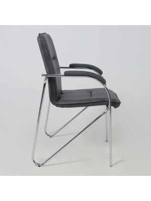 Стул офисный AksHome Samba Aks-1 серый сбоку