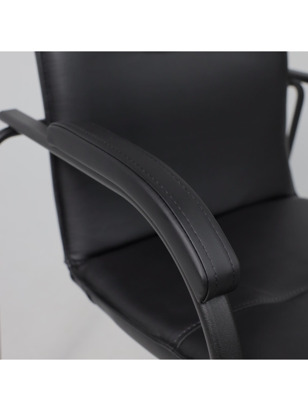 Стул офисный AksHome Samba Aks-1 черный мягкие подлокотники