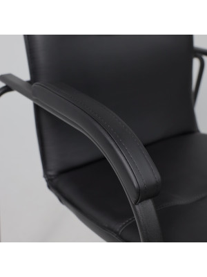 Стул офисный AksHome Samba Aks-1 черный мягкие подлокотники