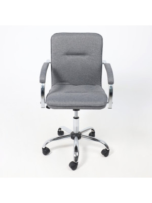 Кресло компьютерное AksHome Samba Aks-2 серый спереди