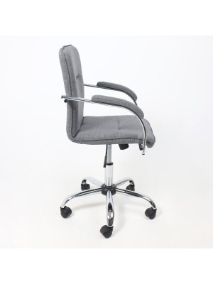Кресло компьютерное AksHome Samba Aks-2 серый сбоку