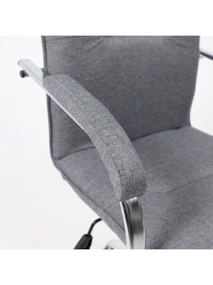 Кресло компьютерное AksHome Samba Aks-2 серый мягкие подлокотники