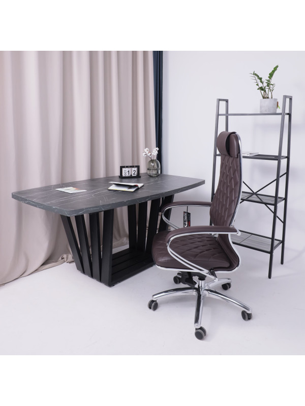 Кресло компьютерное Metta Samurai KL-1.04, M-Edition коричневый в интерьере