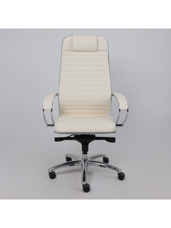 Кресло компьютерное Metta Samurai KL-1.04 молочный спереди