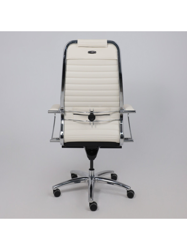 Кресло компьютерное Metta Samurai KL-1.04 молочный сзади