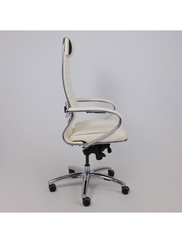 Кресло компьютерное Metta Samurai KL-1.04 молочный сбоку