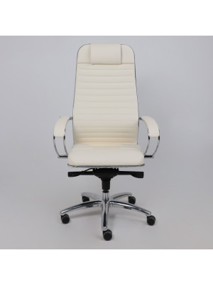 Кресло компьютерное Metta Samurai KL-1.04 молочный спереди