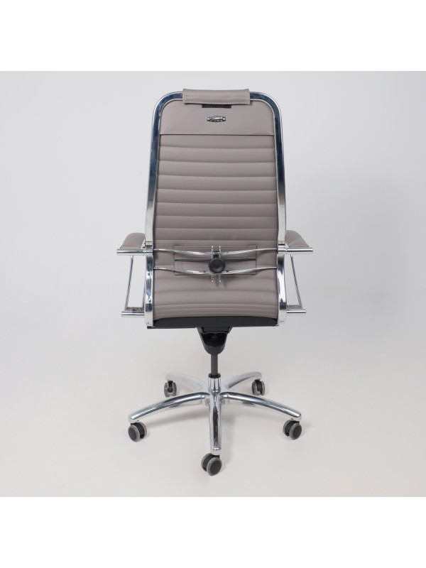 Кресло компьютерное Metta Samurai KL-1.04 серый сзади