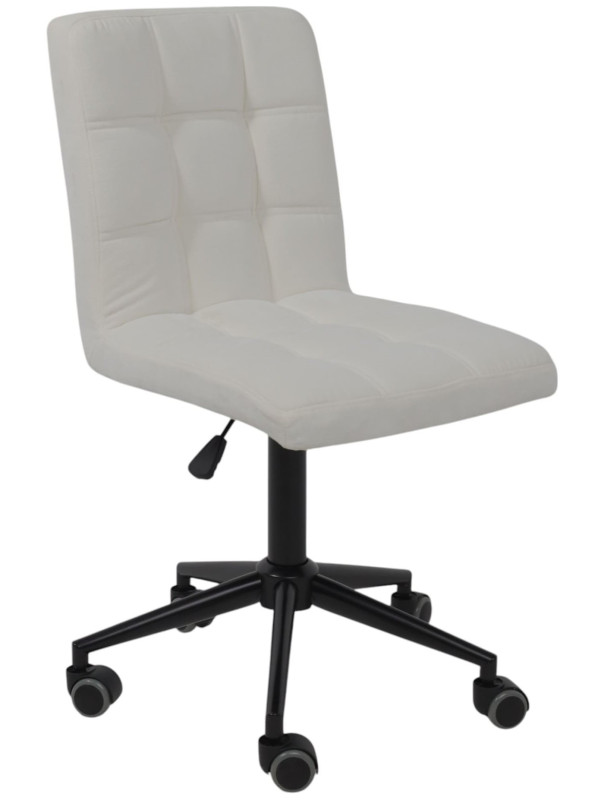 Кресло компьютерное AksHome Sonata молочный/черный