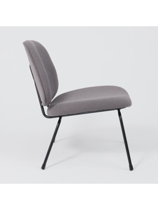 Кресло AksHome Sway серый/черный сбоку