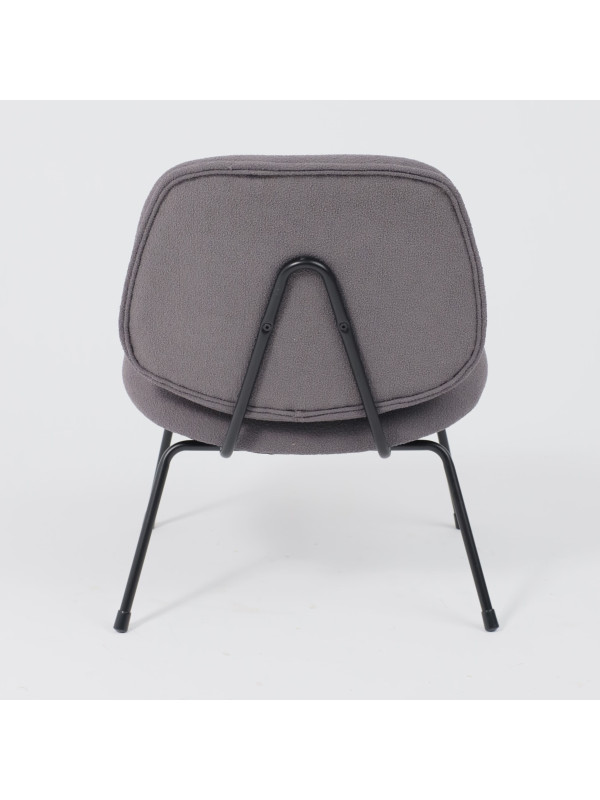 Кресло AksHome Sway серый/черный сзади