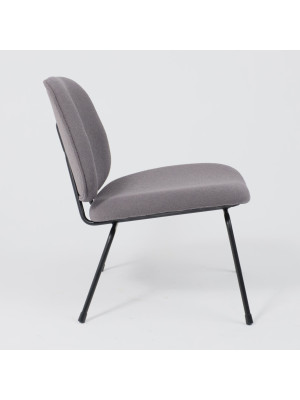 Кресло AksHome Sway серый/черный сбоку