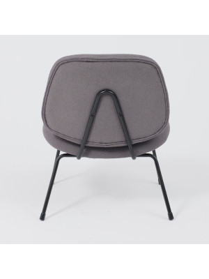 Кресло AksHome Sway серый/черный сзади