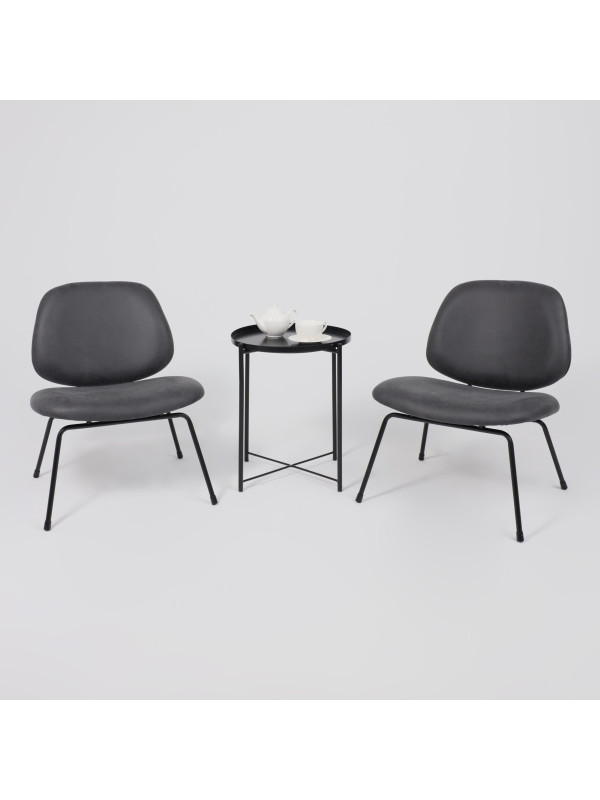 Кресло AksHome Sway черный в интерьере