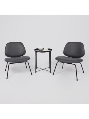 Кресло AksHome Sway черный в интерьере