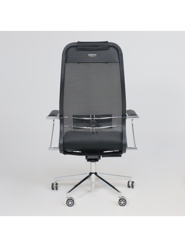 Кресло компьютерное Metta SynchroSit NL-SL1 черный сзади