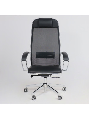 Кресло компьютерное Metta SynchroSit NL-SL1 черный спереди