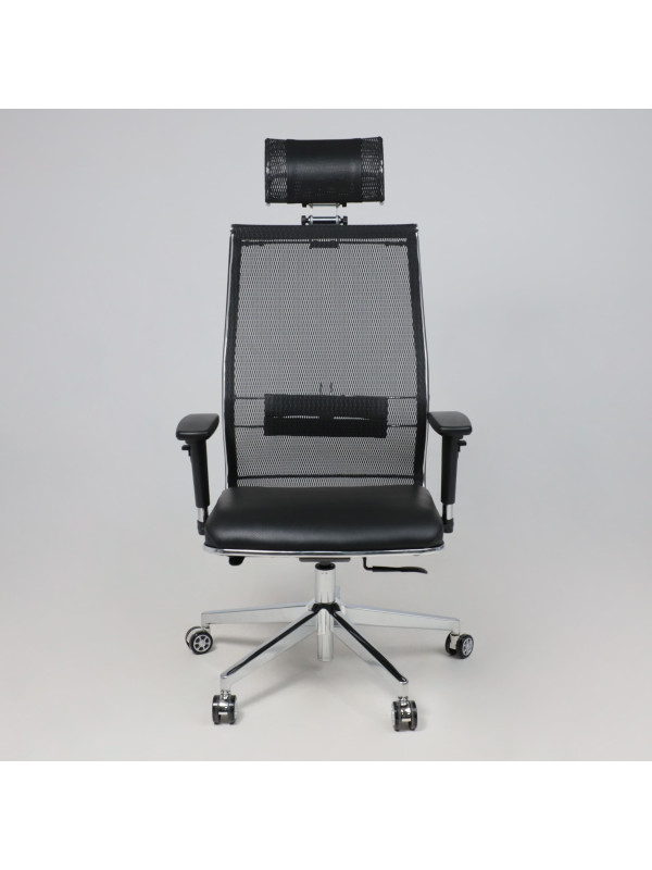 Кресло компьютерное Metta SynchroSit NL-SL3 черный спереди