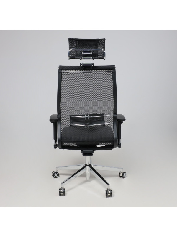 Кресло компьютерное Metta SynchroSit NL-SL3 черный сзади