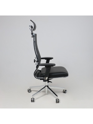 Кресло компьютерное Metta SynchroSit NL-SL3 черный сбоку