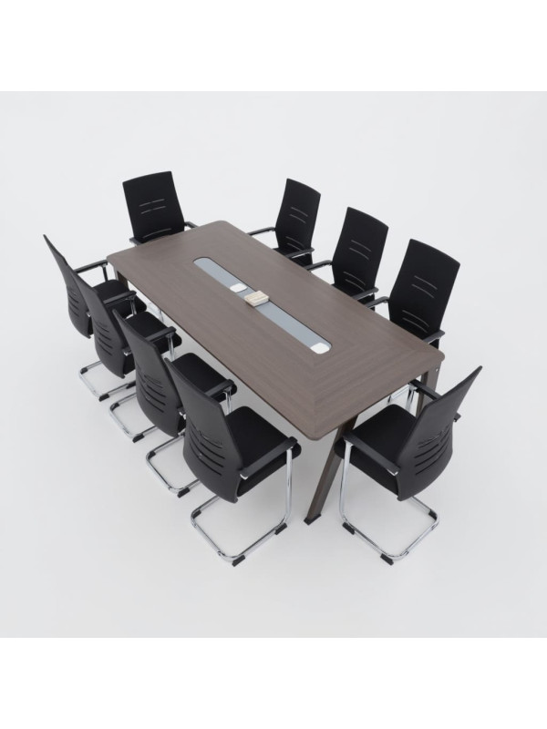 Стул офисный AksHome Tax черный/хром в интерьере