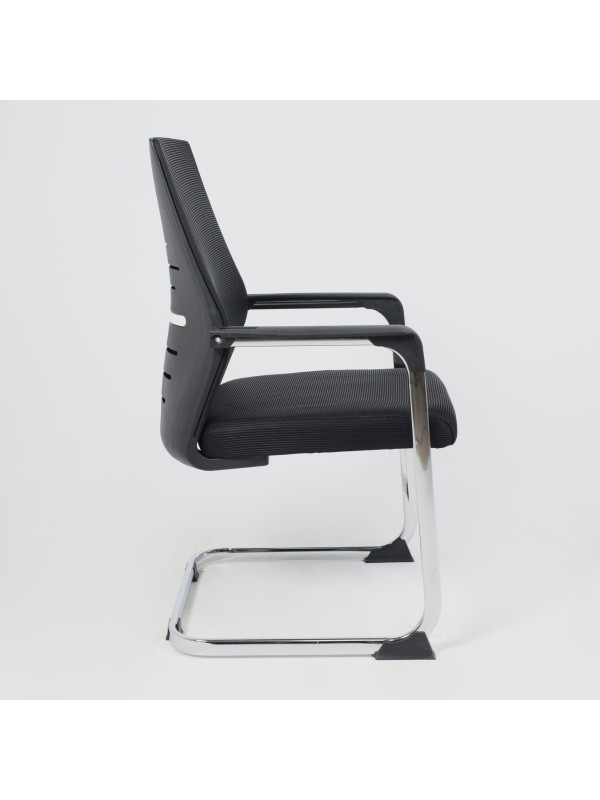 Стул офисный AksHome Tax черный/хром сбоку