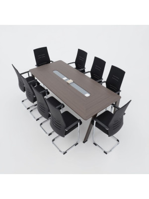 Стул офисный AksHome Tax черный/хром в интерьере