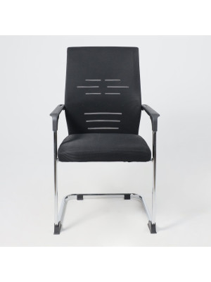 Стул офисный AksHome Tax черный/хром спереди