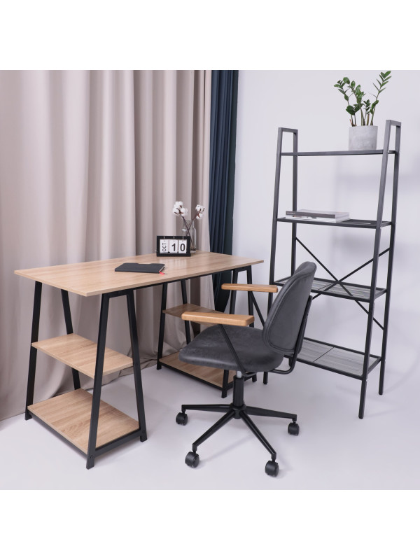 Кресло компьютерное AksHome Trix черный в интерьере