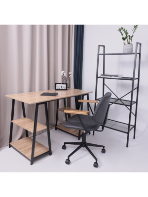 Кресло компьютерное AksHome Trix черный в интерьере