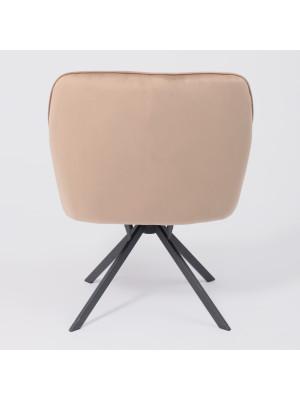 Кресло AksHome Virginia капучино/черный сзади