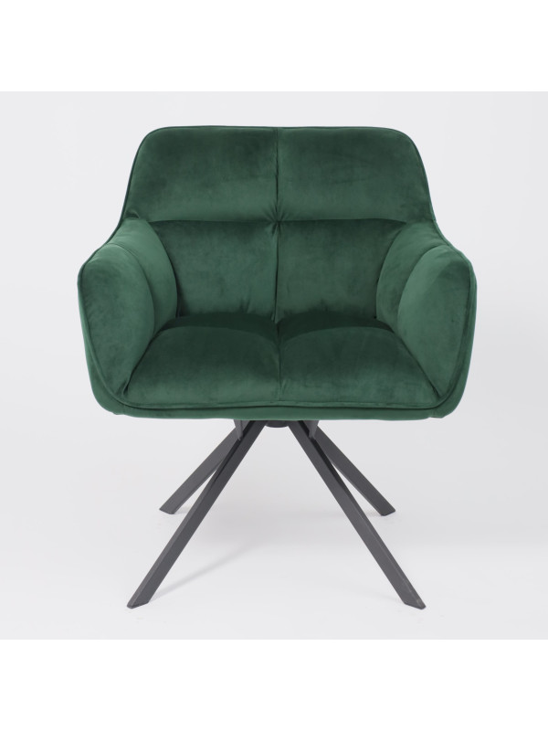 Кресло AksHome Virginia зеленый/черный середи